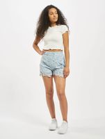 Missguided co-ord crochet lace shorts in blue