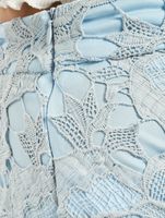 Missguided co-ord crochet lace shorts in blue