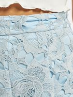 Missguided co-ord crochet lace shorts in blue