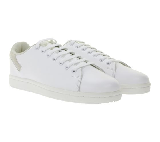 RAF SIMONS Orion Men's Sneakers, Simple Real Leather Casual Shoes, White