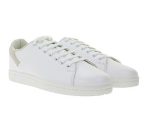 RAF SIMONS Orion Herren Sneaker schlichte Echtleder-Schuhe Freizeit-Schuhe Weiß