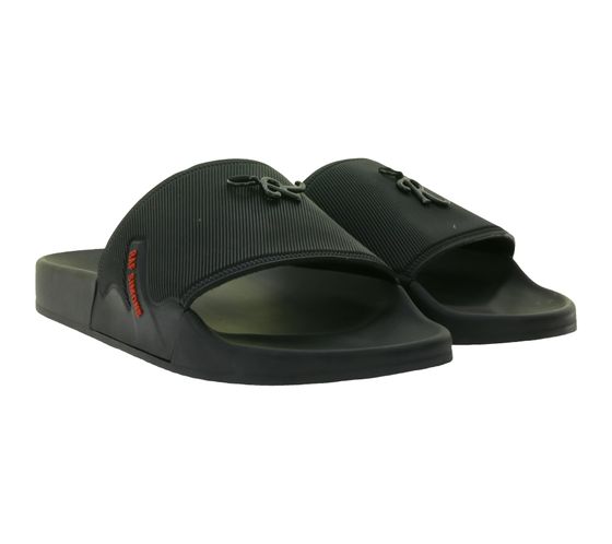 RAF SIMONS Astra Slides Slip-On Latschen mit Logo-Details Sommer-Schuhe Schwarz