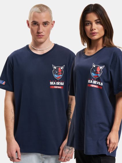 European League Of Football Hamburg Sea Devils Essential T-Shirt navy blue