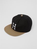 Casquettes snapback HUF Set Classic H 6 panneaux noires