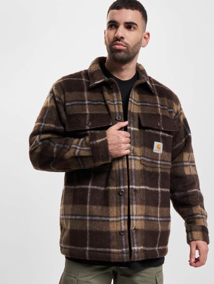 carhartt WIP Manning Langarmhemd manning check umber/leather