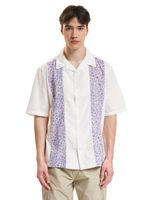 Edwin Leo short-sleeved shirt whisper white