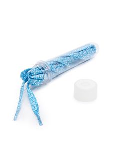 TubeLaces Special Flat 120cm Schnürsenkel blau/weiß