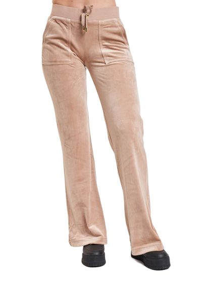 Juicy Couture Layla Gold Low Rise Joggers caramel