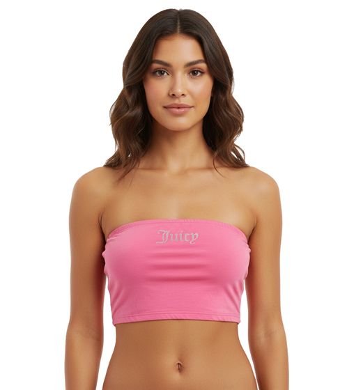 Juicy Couture Jersey Babey Bandeau Top, Bright Pink