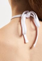 Juicy Couture contrast halter neck tops black