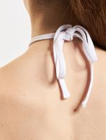 Juicy Couture contrast halter neck tops black