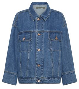 Chaqueta vaquera JEANERICA de estilo vintage para hombre, chaqueta de transición, chaqueta oversize de algodón, azul