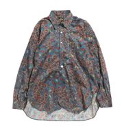 Needles Pinhole Edw Herren Shirt Baumwollshirt Blau