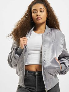 NO LOVE Chaqueta Bomber Vieja Azul