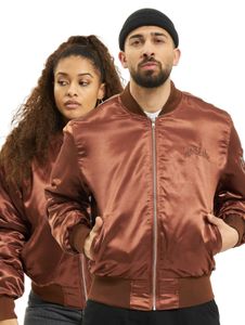 NO LOVE Old Bomber bomber marrone