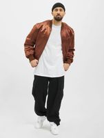 NO LOVE Old Bomber bomber marrone