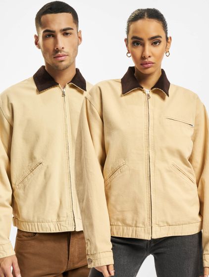 NO LOVE canvas denim jacket beige