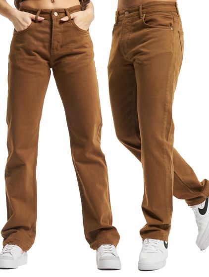 KEINE LOVE Loosefit Loose Fit Jeans brown