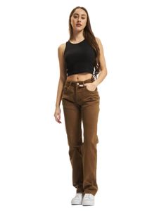 KEINE LOVE Loosefit Loose Fit Jeans marrone