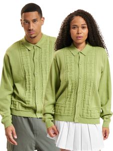 HUF Towner Strickjacken pistazie