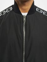 Les Hommes Bomberjacke Schwarz/Weiß