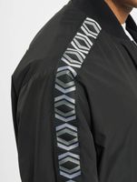 Les Hommes Bomberjacke Schwarz/Weiß