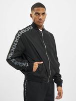 Les Hommes Bomberjacke Schwarz/Weiß