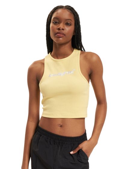 Low Lights Studios Basic Crop Top gelb