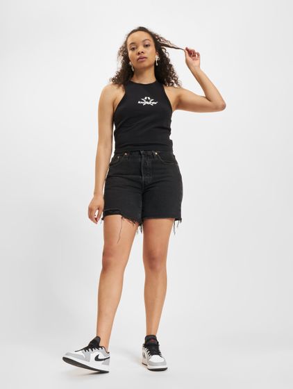 Low Lights Studios Superstar Crop Top schwarz schwarz