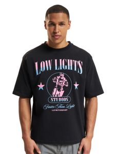 Camiseta negra "Más rápido que la luz" de Low Lights Studios