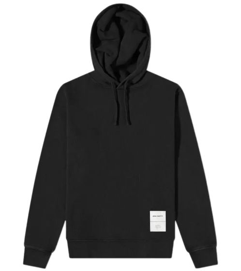 Felpa con cappuccio Norse Projects Fraser Tab Series, pullover in cotone nero