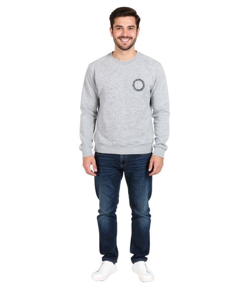 Felpa da uomo NORSE PROJECTS Vagn Bmc con stampa del logo, pullover in cotone grigio
