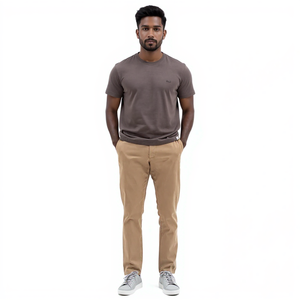 Norse Projects Aros Heeren Chino-Hose mit Gürtelschlaufe Baumwoll-Hose Straight-Fit Khaki 