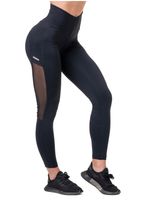 Nebbia Leggings mit hoher Taille und Netzstoff in Schwarz