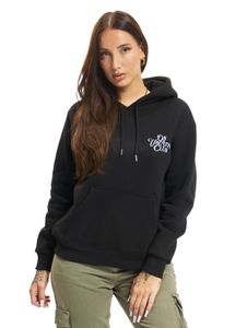 Sweat à capuche calligraphie noir pour femme en vacances
