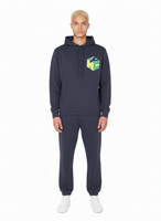 YMC Trugoy Men's Hoodie, Cotton Sweater, Navy Blue