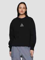 HUF Set Triple Triangle Crew Neck Sweater Black HUF Set Triple Triangle Crew Neck Sweater Black