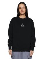 HUF Set Triple Triangle Crew Neck Sweater Black HUF Set Triple Triangle Crew Neck Sweater Black