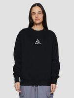 HUF Set Triple Triangle Crew Neck Sweater Black HUF Set Triple Triangle Crew Neck Sweater Black