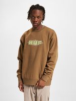 HUF Quality Crewneck Unisex Sweater in Mud