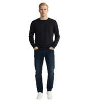 Petrol Industries Riley-5806 Herren Jeans Straight Fit Jeans in der Farbe dunklem Stein