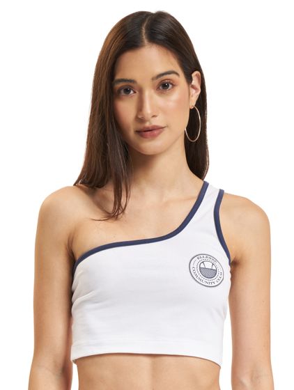 ellesse Capuano Cropped Vest bianco
