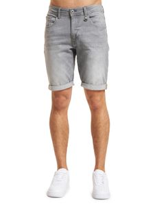 Petrol Industries Men's Light Gray Cotton Denim Shorts