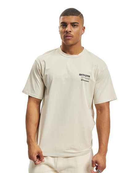 Sixth June Barcode T-Shirt beige
