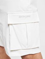 Sixth June Nylon Tech Utility Shorts white