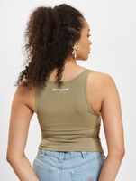 Crop top Sixth June avec couture latérale et volants, kaki Crop top Sixth June avec couture latérale et volants, kaki