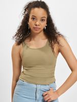 Crop top Sixth June avec couture latérale et volants, kaki Crop top Sixth June avec couture latérale et volants, kaki