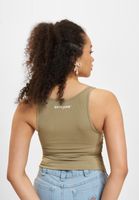 Crop top Sixth June avec couture latérale et volants, kaki Crop top Sixth June avec couture latérale et volants, kaki