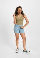 Crop top Sixth June avec couture latérale et volants, kaki Crop top Sixth June avec couture latérale et volants, kaki