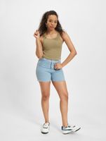 Crop top Sixth June avec couture latérale et volants, kaki Crop top Sixth June avec couture latérale et volants, kaki